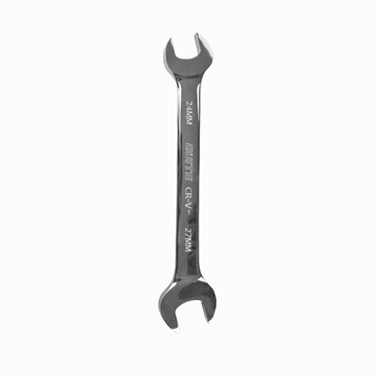 METRIC CR-V DOUBLE OPEN WRENCH WITH MIRROR SURFACE