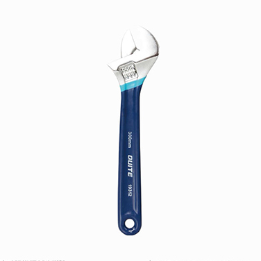 ADJUSTABLE WRENCH WITH DOUBLE COLOR DIPPED HANDLE