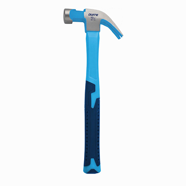 CLAW HAMMER WITH DOUBLE-COLOR RUBBER COATED HANDLE, INDUSTRIAL GRADE