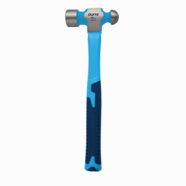 BALL PEIN HAMMER WITH DOUBLE-COLOR RUBBER COATED HANDLE, INDUSTRIAL GRADE